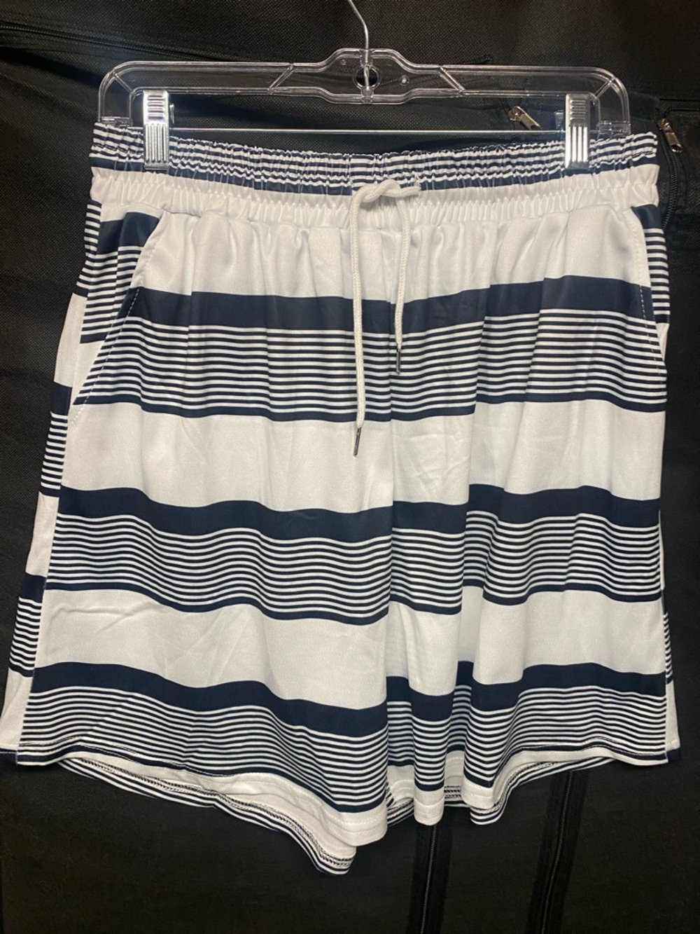 Black and White Striped Women’s Short Set - Picture 3 of 6